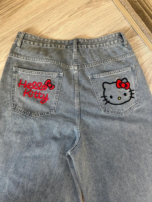 H-Kitty Baggy Jeans